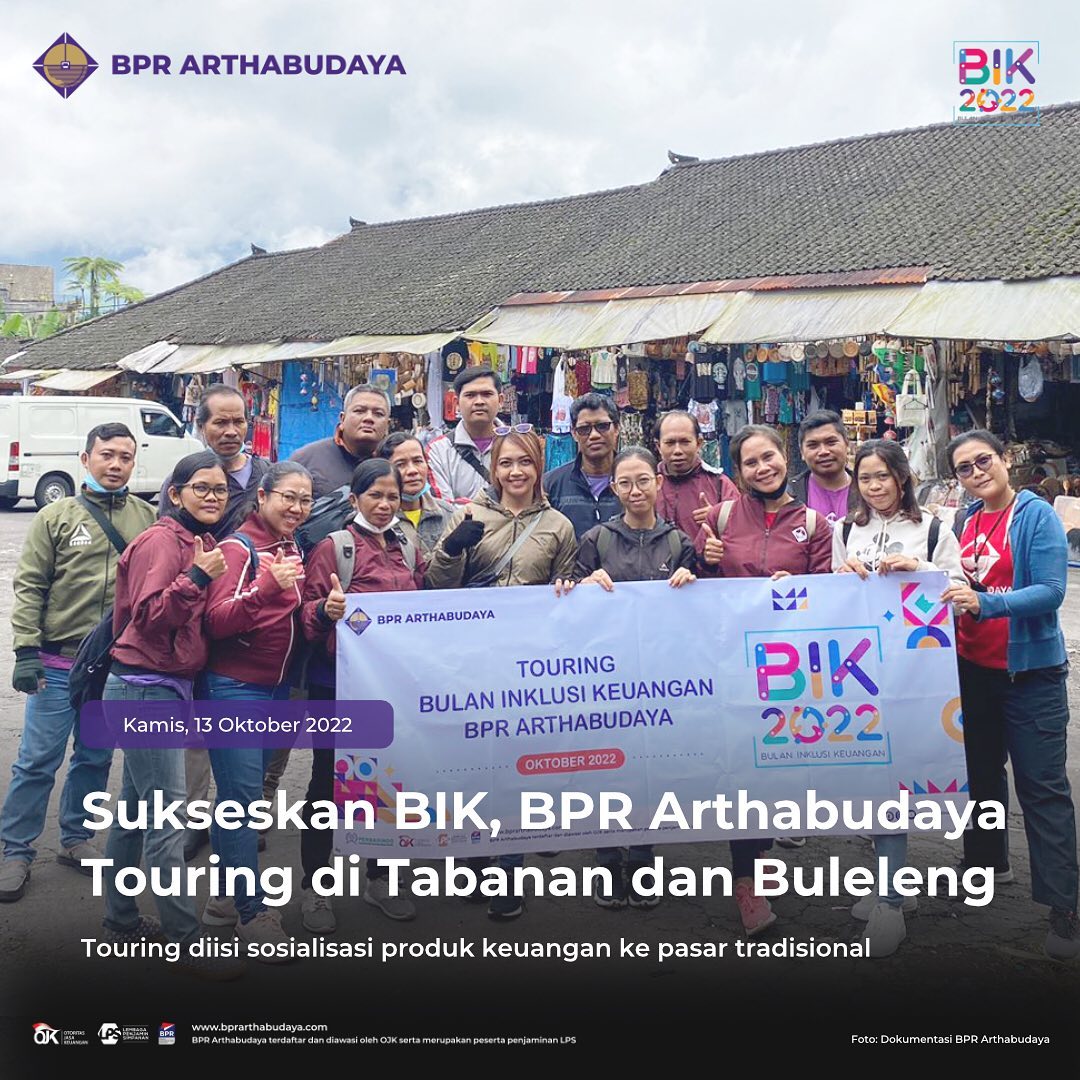 Bulan Inklusi Keuangan, BPR Arthabudaya Adakan Touring di Kabupaten Tabanan dan Buleleng